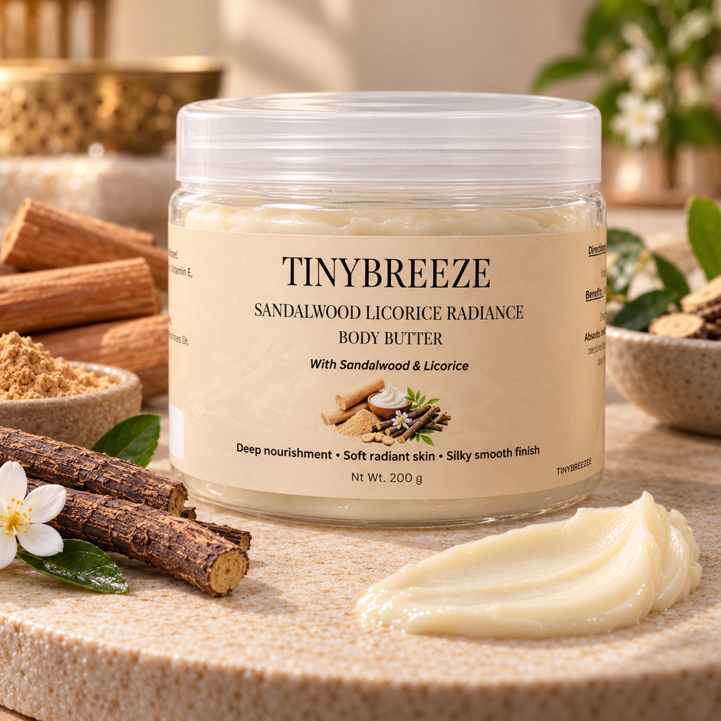 Sandalwood Licorice Radiance Body Butter – Deep Nourishment & Soft Skin | 200 g