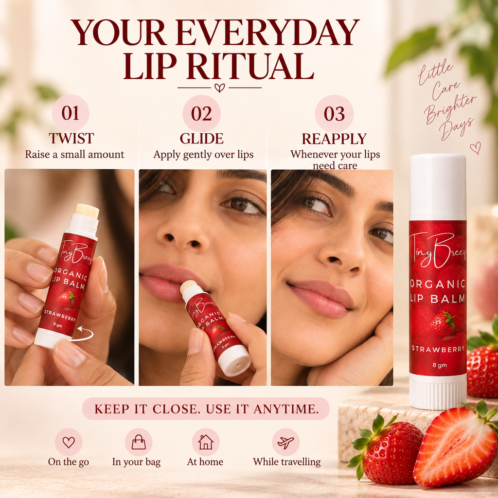 Strawberry Lip Balm – Moisturising & Nourishing Lip Care | 5 g