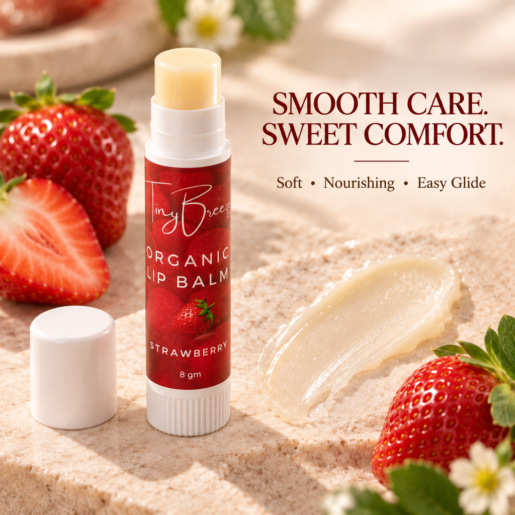 Strawberry Lip Balm – Moisturising & Nourishing Lip Care | 5 g