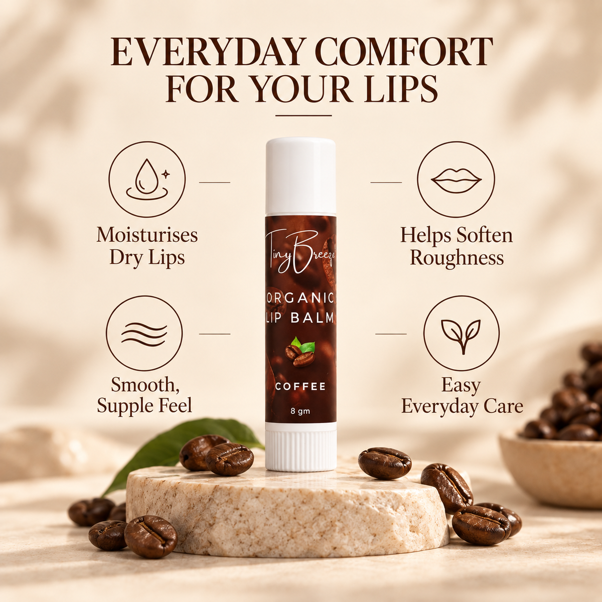 Coffee Lip Balm – Moisturising & Nourishing Lip Care | 5 g