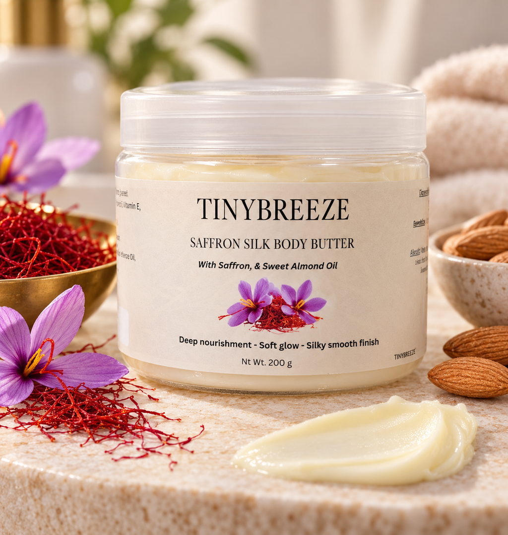 Saffron Silk Body Butter – Deep Nourishment & Soft Glow | 200 g