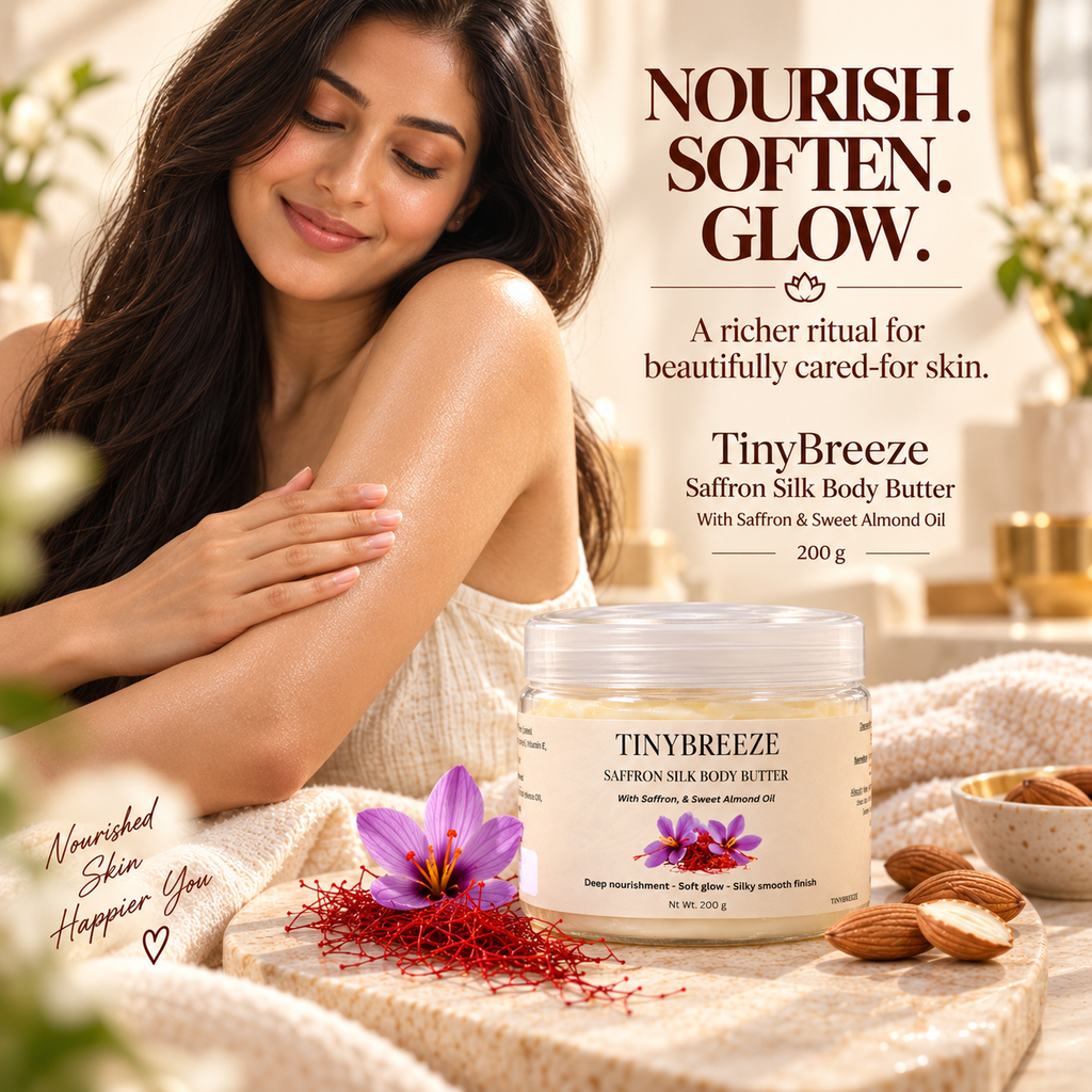 Saffron Silk Body Butter – Deep Nourishment & Soft Glow | 200 g