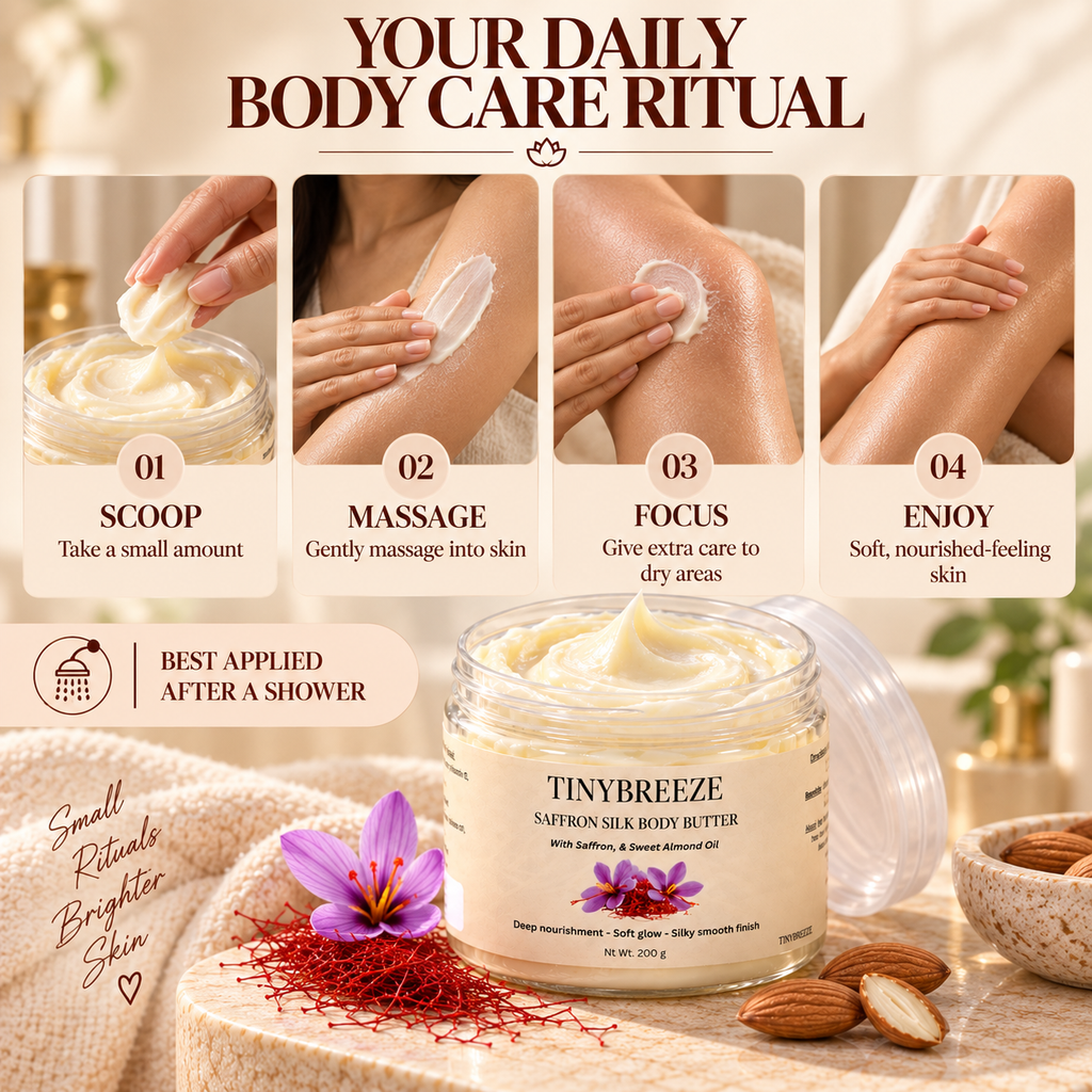 Saffron Silk Body Butter – Deep Nourishment & Soft Glow | 200 g