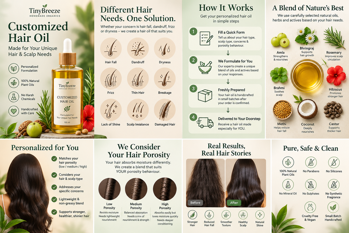 TinyBreeze Custom Hair Oil (Made for You)