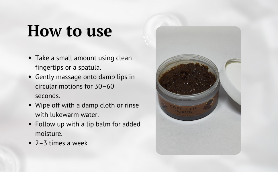 Coffee Lip Care Set- Arabica Coffee Lip Scrub & Organic Lip Balm