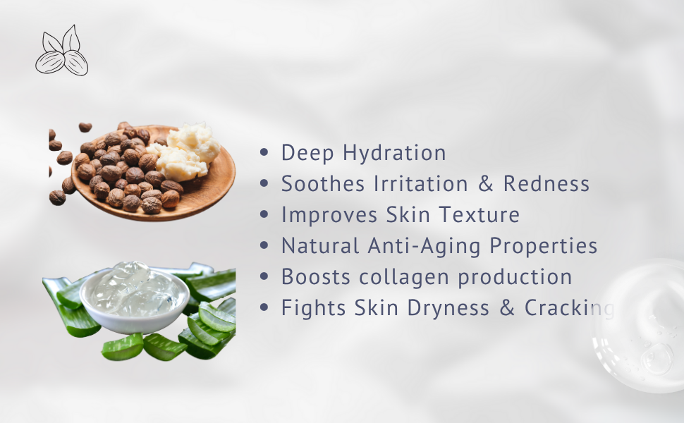 Shea Aloe Body Butter, Natural Moisturizing body butter 200gm