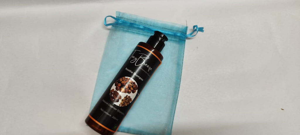Reetha Natural Hair Shampoo, 200 ml, For Thick and Black Hair, All Hair Types