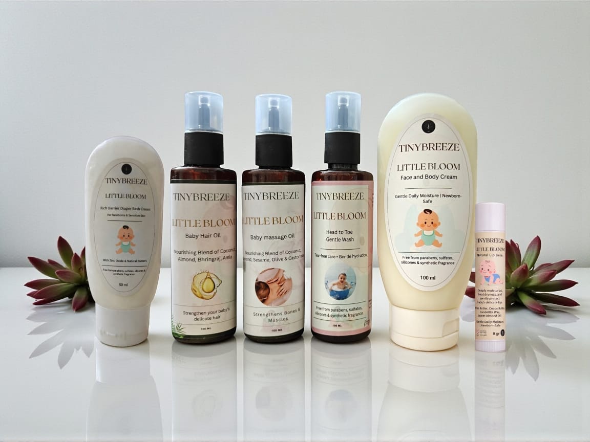 TinyBreeze Newborn Baby Essential Care Kit – Dermatologically Tested