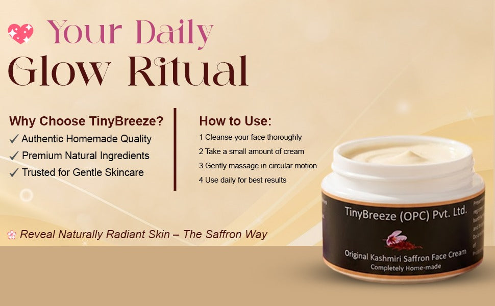 Kashmiri Saffron Skincare Kit | Kumkumadi Oil, Face Cream, Dark Spots Care, Skin Brightening
