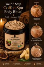 TinyBreeze Coffee Polish Whipped Bath Butter - 200gm |Luxury Coffee Body Polish for Smooth, Soft & Glowing Skin