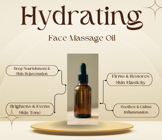 Saffron-Infused Face Massage Oil, Ayurvedic Herbs and Oils, 100% Natural 50ml