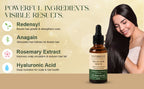 TRICHO Hair serum- 50 ml purely organic , Redensyl, Anagain, Rosemary, with Hyaluronic acid