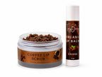 Coffee Lip Care Set- Arabica Coffee Lip Scrub & Organic Lip Balm