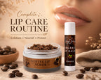 Coffee Lip Care Set- Arabica Coffee Lip Scrub & Organic Lip Balm