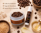Coffee Lip Care Set- Arabica Coffee Lip Scrub & Organic Lip Balm