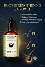 NoirThrive™ Beard Oil for Men – Growth | Thickness | Anti-Greying | Natural Conditioning – 50 ml | Paraben-Free | Cruelty-Free