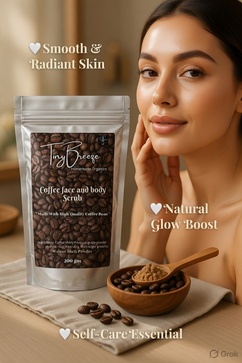 Coffee Face and Body Scrub | Tan Removal & Soft-Smooth Skin | Tan Bathing Scrub (200 gm)