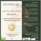 Little Bloom Baby Hair Oil, 100 ml, Cold Pressed Natural Oils with Coconut, Sweet Almond, Bhringraj, Amla