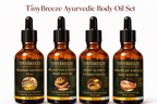 Ayurvedic Body Oil Set | Abhyanga Massage, Relaxation, Glow, Muscle Relief